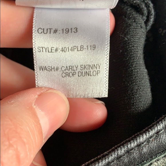 Articles of Society black skinny rough hem jeans. - Picture 5 of 5